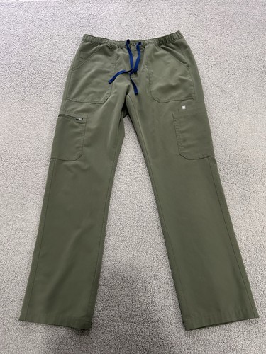 Men’s FIGS Cairo Cargo Healthcare Nurse Scrub Pants Green Size L