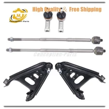 Lower Control Arms Tie Rods Ball Joints Kit New For 2008-2013 Smart ForTwo