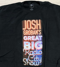 Josh Groban Men’s XL Great Big Radio City Music Hall t-shirt
