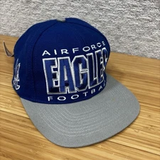 Vintage Air Force Eagles Football Hat Snapback Blue Apex One Blue NCAA 90’s
