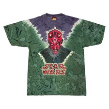 Vtg Rare Star Wars Darth Maul Episode 1 Tie Dye T Shirt Men  s Large