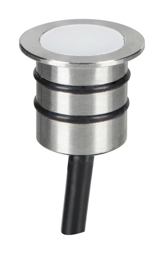 Plinth Light Silver Elise 0.2w 12v LED Marine Grade Recessed Floor Stainless