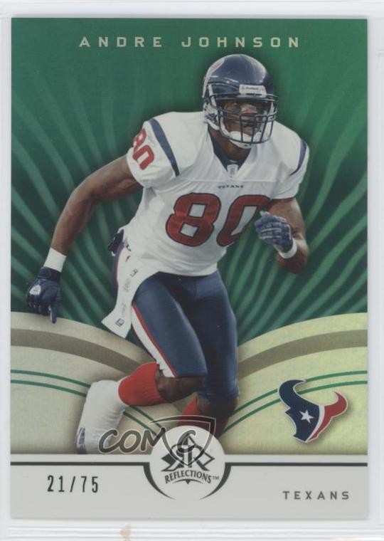 2005 Upper Deck Reflections Green 21/75 Andre Johnson #37 HOF 9ap