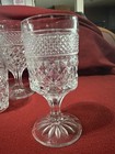 Vintage Diamond Pattern Pressed Glass Beverage Set Pitcher & 11 Glasses 12 Pc — photo 4