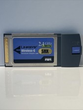 Linksys WPC54GX Wireless-G Laptop Card adapter w/ SRX 802.11g