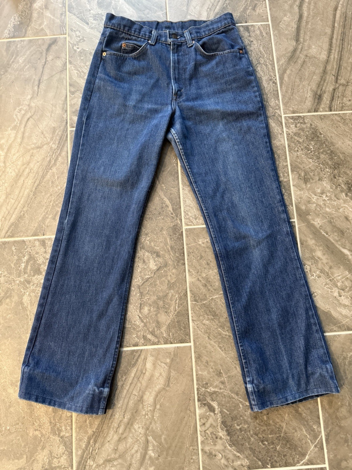 Vintage USA Levis 517 0917 Mens 32x34 Bootcut Jeans Orange Tab Talon Zip GUC