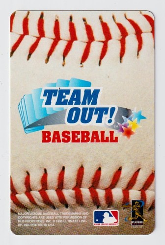 LARRY WALKER 1996 Ultimate Line Up Team Out Baseball Card Colorado Rockies MLB* - Picture 2 of 2