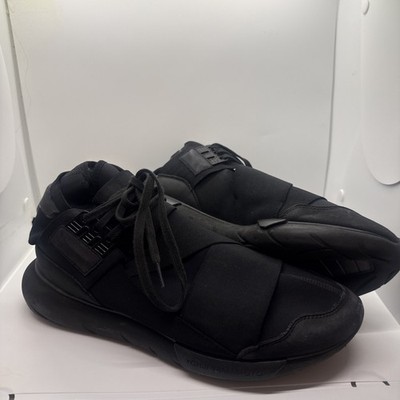 Adidas Y-3 Qasa High Triple Black Sneakers US Men s 11.5 