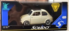 1:18 Solido 8042 1960 Fiat 500 White Diecast Car READ