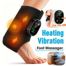 Cordless Electric Foot Ankle Massager for Pain Relief Ankle Heating Pad Black US
