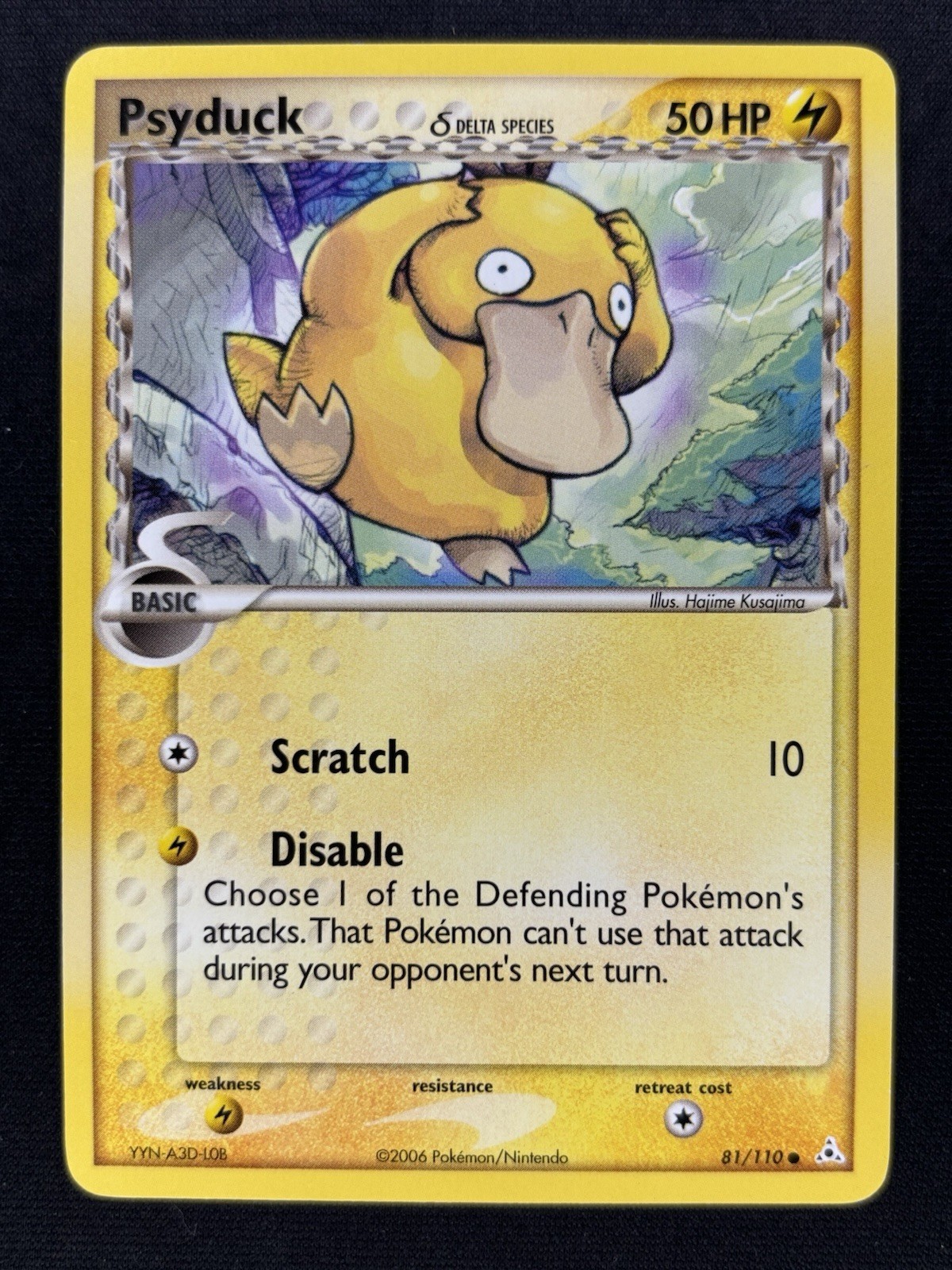 Psyduck 81/110 - EX Delta Species Holon Phantoms Non-Holo Pokemon Card  - LP