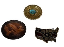 Fibbie Vintage Anni 80 (PANINARO). 1 El Charro Con Turchese, 1 Con Cintura