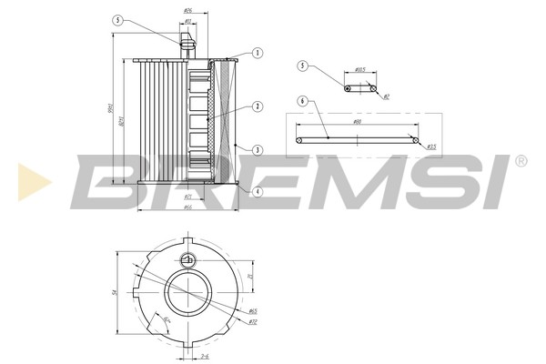 Bremsi ÖLfilter FüR Fiat 500 312_ 0.9 312 Alfa Romeo Mito 955 Ypsilon-image