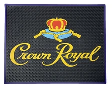 Crown Royal Canadian Whisky Bar Mat Spill Mat Rubber Coaster 13.5” x 10.5”