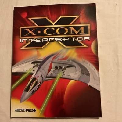 X-Com Interceptor  Manual Only ! Very Good Condition