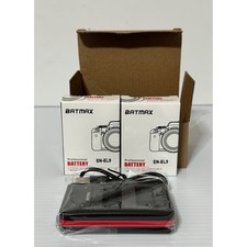 Batmax EN-EL9 Batteries 2-Pack and Dual LED USB Charger for Nikon D3000 D5000