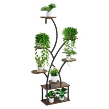 Uimoso Indoor Plant Stand with Grow Lights, 62" Tall, 8-Tier Shelf