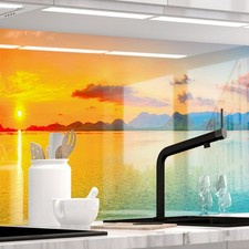 K&uuml;chenr&uuml;ckwand - SUNDOWNER - 1.8mm, versteift, alle Untergr&uuml;nde, Hartschicht