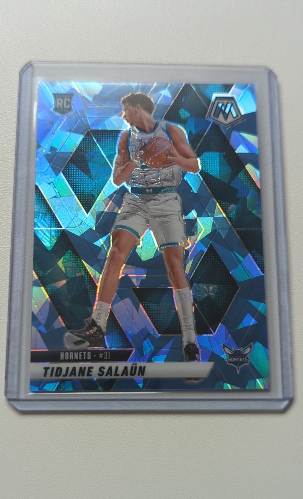 2024-25 Panini Mosaic - Rookies Tidjane Salaun #241 Ice Mosaic Prizm /125 (RC)