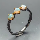 Jewellery Natural Opal Ring 925 Sterling Silver Size 8 /R474092
