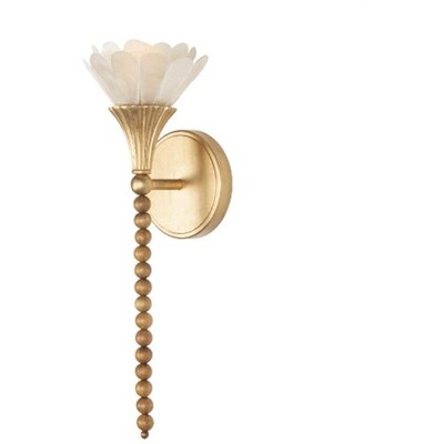 Kalco Lighting 525322MG Flora Wall Sconce Wall Light in Modern Gold