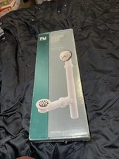 plumb works 1 1/2 plastic tubular complete trip lever tub drain chrome finish 