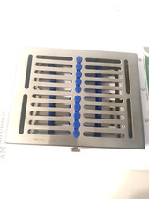 Wydłużone otwory Taca z pokrywką i sterylizacjami 10 narzędzi Pojemnik sterylny