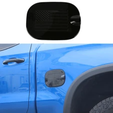 Black Side Door Fuel Filler Tank Gas Cover Trim For Chevy Silverado 1500 2019-24