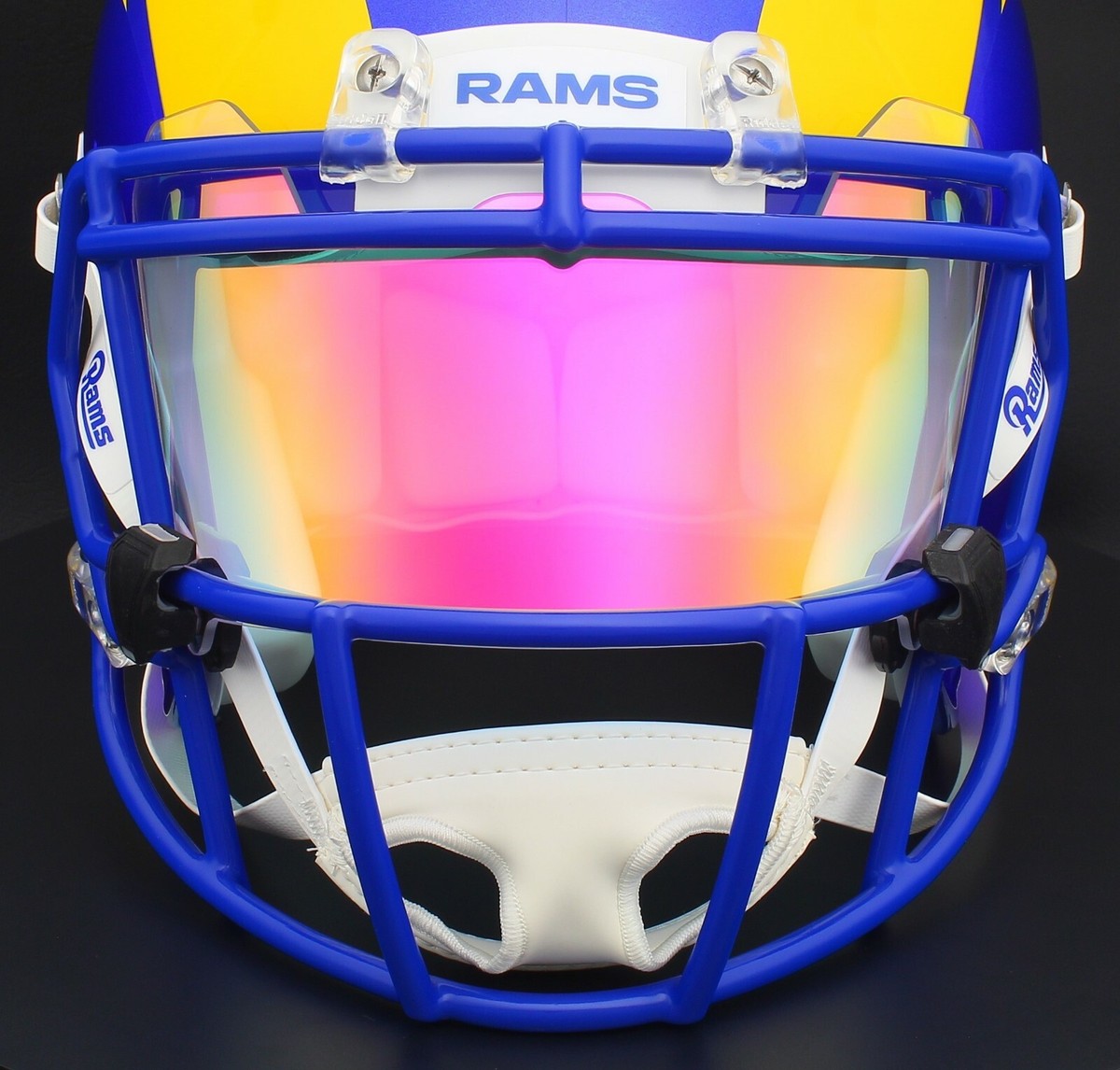 Los Angeles RAMS ヴィンテージ バイザー Visor NFL LOS ANGELES RAMS NFL Football Helmet Visor REVO PRISMATIC