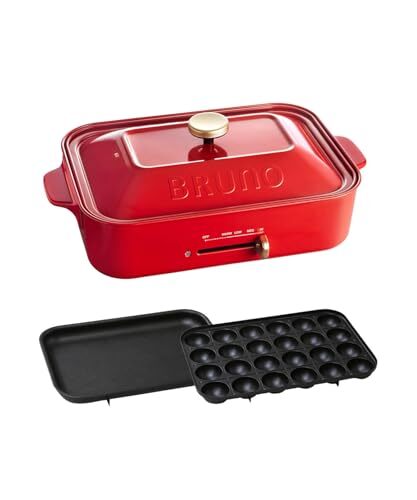 M*e様 BRUNO Compact Hot Plate レッド BRUNO compact hot plate BOE021-RD (Red)(Japan Domestic genuine