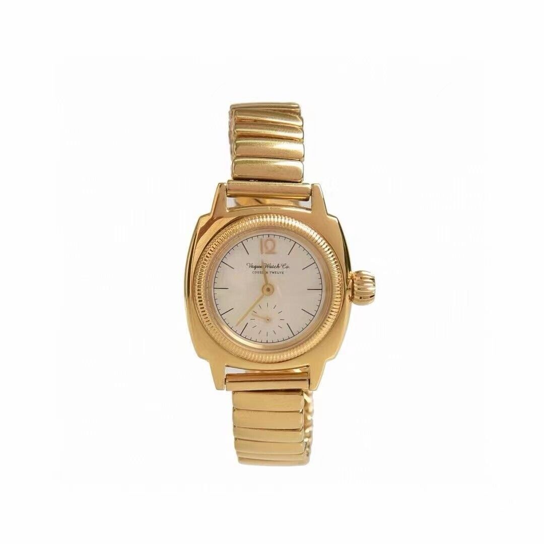 Vague Watch Co. Vintage Style Gold Tone Watch New With Vague Watch Co. Vintage Style Gold Tone Watch New With