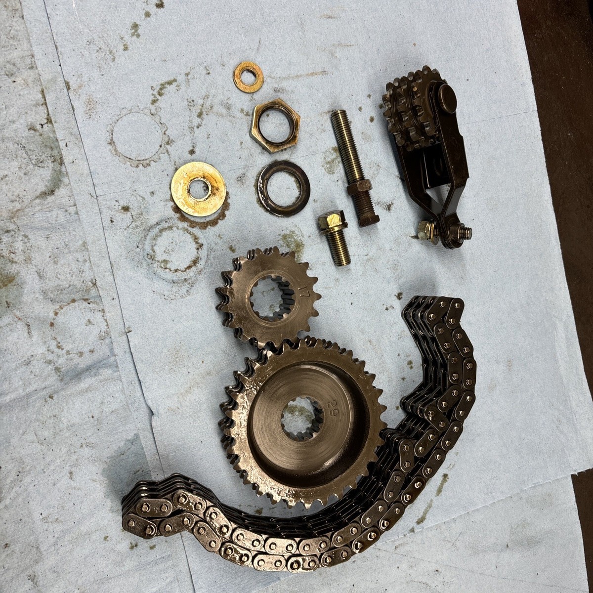ヤマハ　PZ480 クラッチ　セカンダリー　 ⑤　フェザー 480 PZ 1980's YAMAHA PHAZER Pz480 PZ500 Chain Case, Gears, And