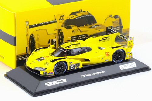 1:43 Spark Porsche 963 JDC Miller Motorsports Rockenfeller #5 GIALLO WAP DEALER - Foto 1 di 3