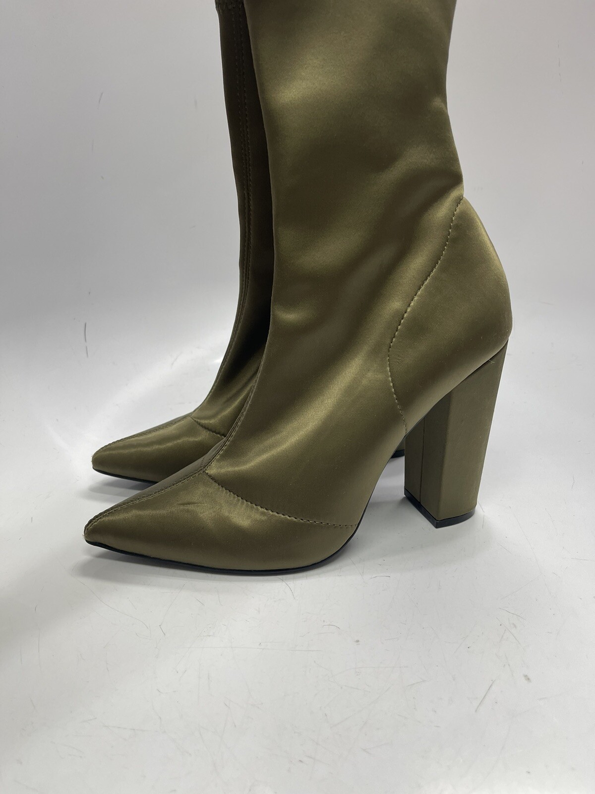 Steve Madden 'Siena' Olive Satin Women's Above-Ankle Heels Size 8 SM313 *NO  BOX* | eBay