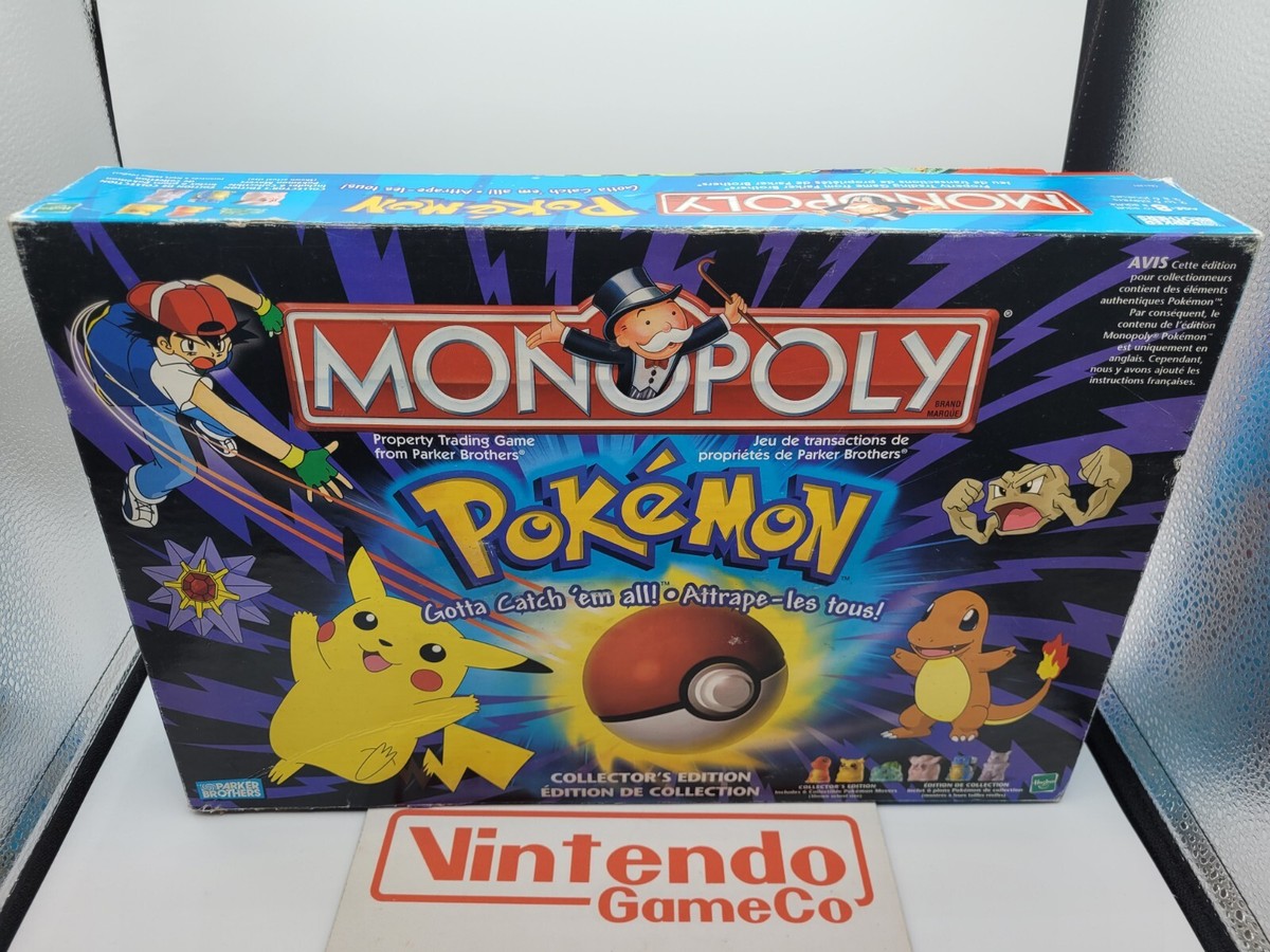 MONOPOLY POKEMON COLLECTORS EDITION VINTAGE 1999 BOARD GAME