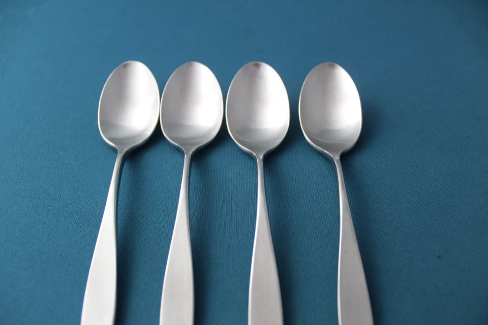 4 cucharaditas Lauffer DISEÑO 2 acero inoxidable satinado Japón 6" Foto 3 de 4