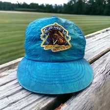 Vintage Camel Cigarettes Smooth Character Blue Tie Dye Adjustable Hat Cap