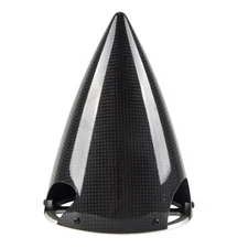 4/4.5/ 5/5.5inch Carbon Fiber Spinner Cone 3 Blades For Gas RC Airplane Toys 1pc