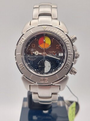Orologio Sector 450 Cronografo Automatico 39mm Valjoux 7750 Acciaio Swiss Made