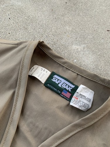 vintage 70s 80s SafTbak retro Hunting Fishing Vest Khaki NWT Outdoorsman sz M - Picture 4 of 8