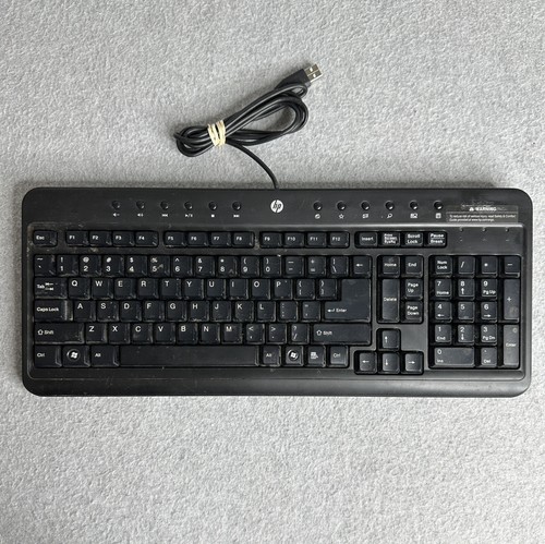 HP Multimedia USB Keyboard - NY419AA - Black - UNTESTED