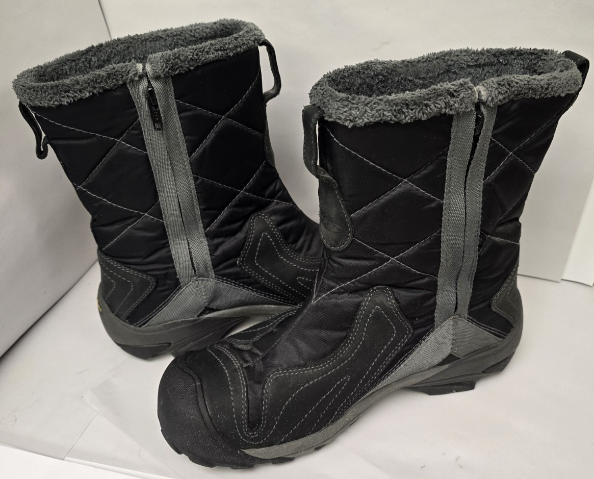 Stivali da neve invernali KEEN Betty donna taglia 8 5 39 neri isolati 5278 NERI