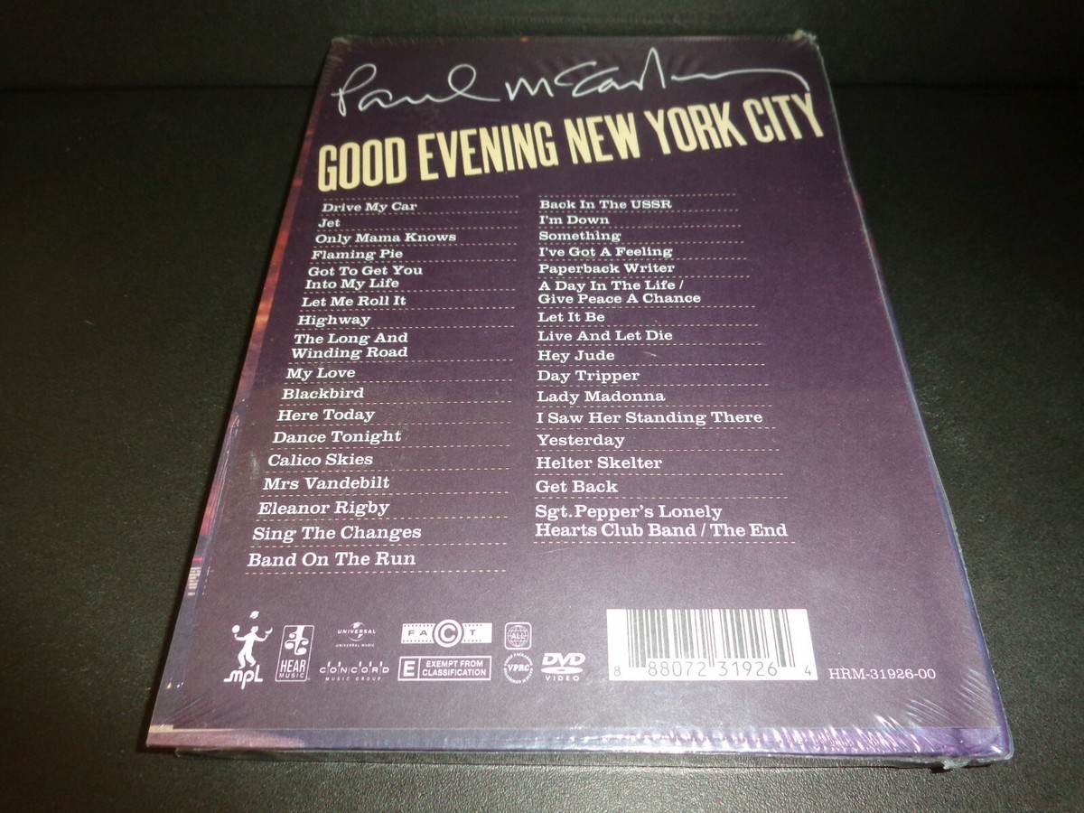GOOD EVENING NEW YORK CITY w /PAUL McCARTNEY-Best Buy Excl 2 DVD