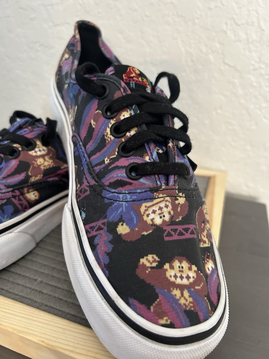 Vans X Nintendo Donkey Kong Mens Athletic Skate Shoes Black