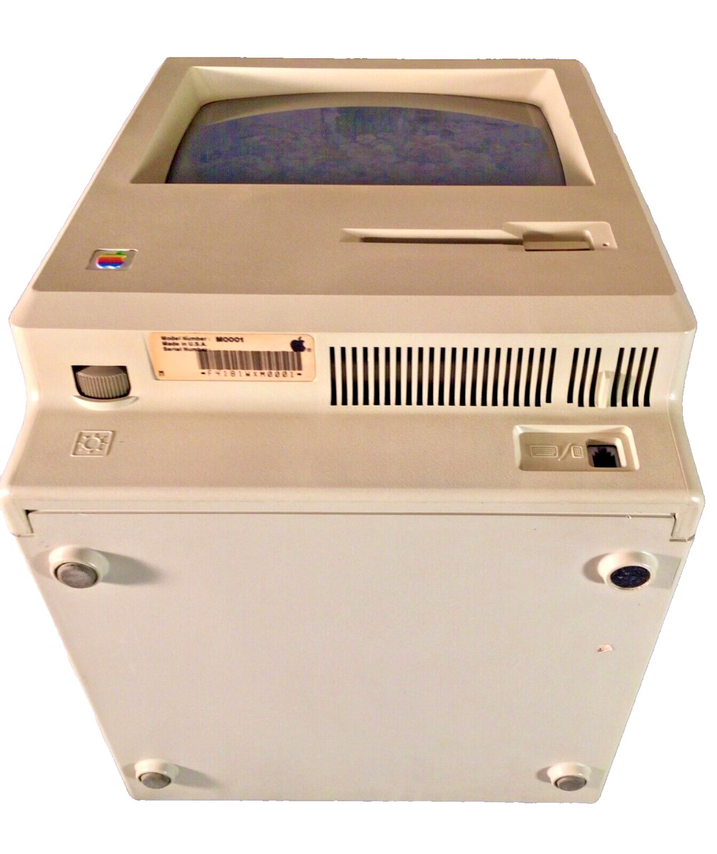 1984 APPLE MACINTOSH M0001 1st MAC 128K Made in USA Original with