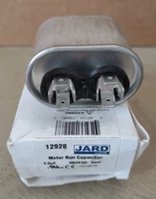 MARS/JARD 12928 4 MFD 440v OVAL MOTOR RUN CAPACITOR - NIB