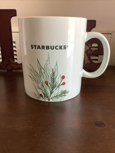 Taza de café Starbucks 2020 vacaciones de Navidad 26 OZ acebo pino gran tamaño - Imagen 5 de 23