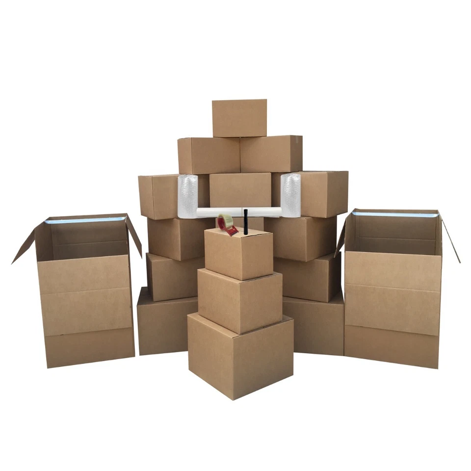 UBMOVE 2 Room Wardrobe Kit 18 Moving Boxes plus Packing Supplies - Image 4 of 4