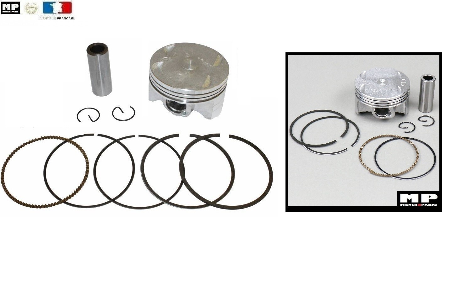 Piston axe segments YAMAHA X-Max 125 pièce moteur thermique 52mm