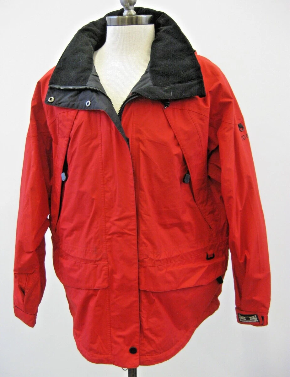 FOG Red Women s Jacket Coat Parka Waterproof Breathable with Hood Size XL